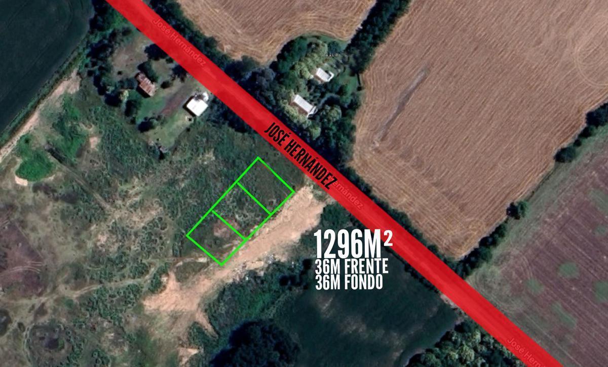 Bloque de terrenos de 1296mts2 en venta ubicado en calle José Hernandez (Chivilc...